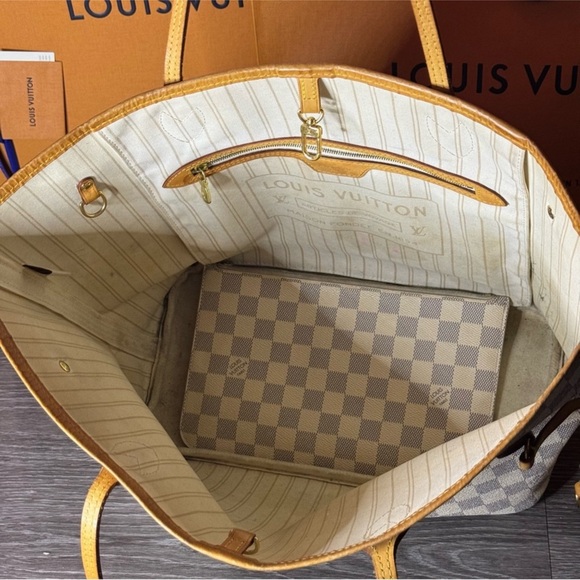 SOLD ON FACEBOOK MARKETPLACE FLouis Vuitton Neverfull MM with Pochette - Picture 6 of 16